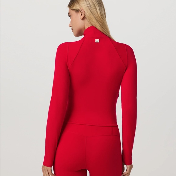 Vuori AllTheFeels™ Full Zip in Cherry Red - Picture 3 of 3